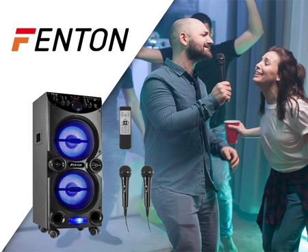 Aktywna kolumna karaoke 2x 10" LED LIVE2104 Fenton