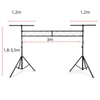 Statyw oświetleniowy - most wysokość 3,5m szerokość 3m SDLS1