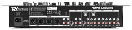 Mikser 6-kanałowy 4 strefy USB PDZM700 Power Dynamics