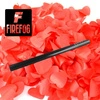 Tuba konfetti wyrzutnia ręczna czerwone serca 80cm Firefog