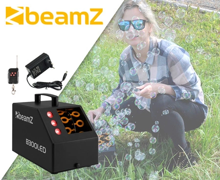 Wytwornica baniek z efektem LED RGB B300LED pilot Beamz