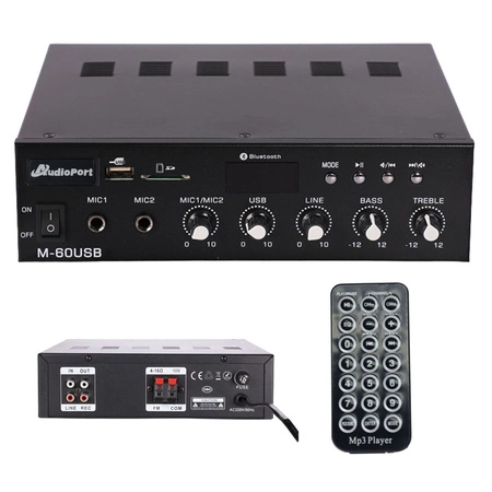 Wzmacniacz audio 60W/100V M-60USB Audioport