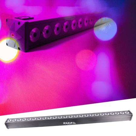 Belka oświetleniowa LED BAR 24x 4W RGBW Ibiza LEDBAR24-RC