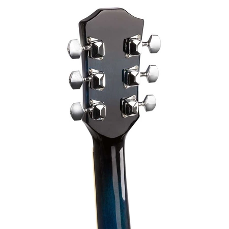 Zestaw: Gitara akustyczna Max Solojam Western niebieska MAX +akcesoria, statyw i pulpit na nuty