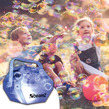 Zestaw: Wytwornica baniek LED RGB B500 BeamZ+ płyn do baniek 1l