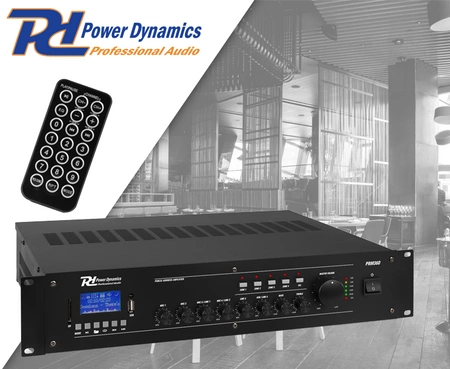 PRM360 100V 6 kanałowy Mikser-Wzmacnicz 4 strefowy 360W PD