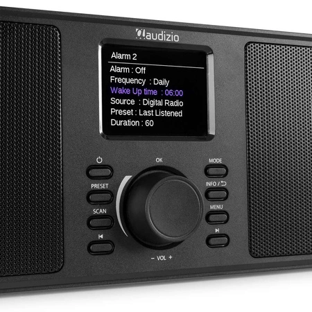 Stereofoniczne radio Monza 102.420 Audizio DAB+ czarne
