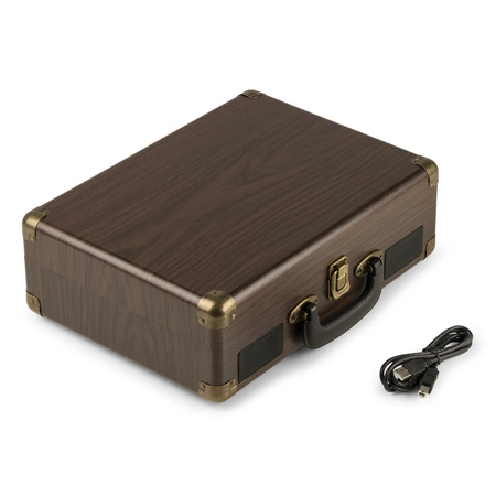 Gramofon w walizce RP114W Audizio brązowy