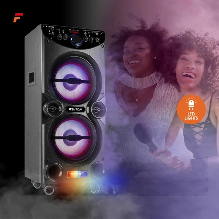 Aktywna kolumna karaoke 2x 10" LED LIVE2104 Fenton