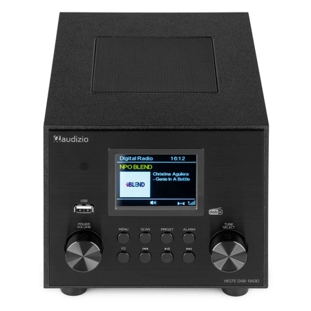 Radio Audizio Vieste DAB+ z subwooferem, czarne