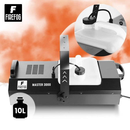 Zestaw: Wytwornica dymu Master 3000 3000W DMX pilot Firefog + płyn do dymu 5L