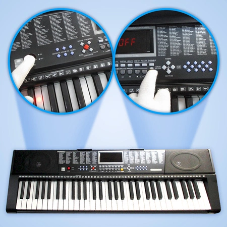 Keyboard 61 podświetlanych klawiszy KBB.217