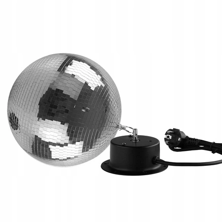 Zestaw: Kula lustrzana 30cm z napędem Firefog + Pinspot LED