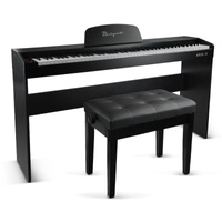 Zestaw: Pianino cyfrowe 88 klawiszy ze statywem Aria II Mielczewski+ regulowane siedzisko/ławka