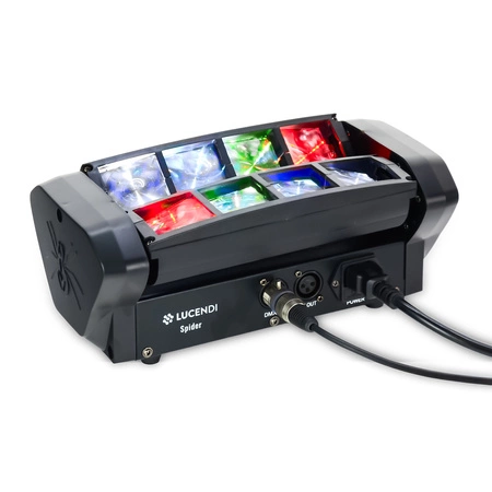 Efekt świetlny ruchomy LED RGBW Spider Lucendi