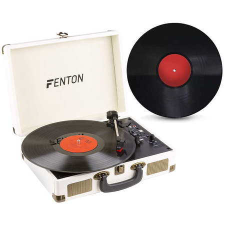 Gramofon w walizce  RP115G Fenton BT kremowy