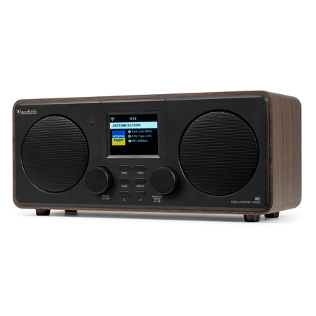 Radio internetowe Foza WiFi Stereo z DAB+ brązowe Audizio