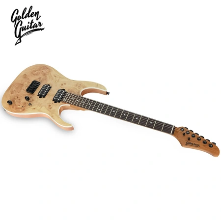Gitara elektryczna superstrat- zestaw z futerałem -Golden Guitar naturalny