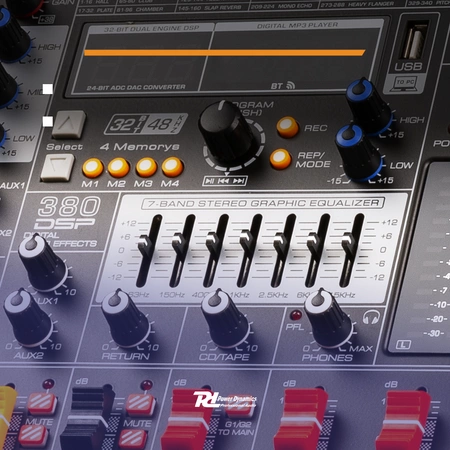 Mikser sceniczny 6-kanałowy PDM-T604 DSP/MP3 Power Dynamics