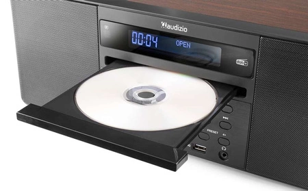 System muzyczny PRATO ALL-IN-ONE USB CD / DAB+ brązowy Audizio