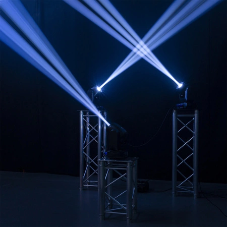 Zestaw: 4x Głowa ruchoma Cobra 100H z pryzmatem 100W Beamz+ 2x case