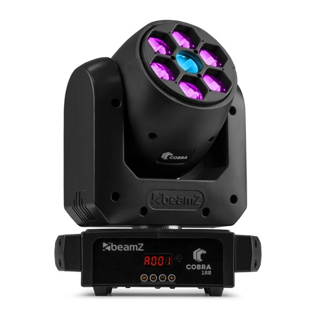Głowa ruchoma Cobra 160 Spot 100W z 6x 10W B-Eye Beamz