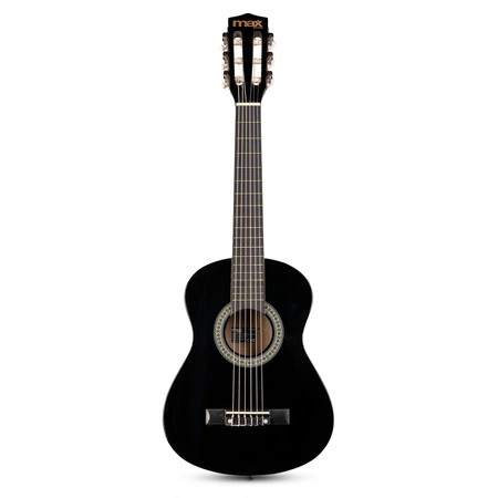 Gitara klasyczna 1/4 dla dziecka czarna SoloArt Max+ akcesoria