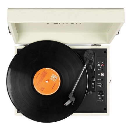 Gramofon w walizce RP118C Fenton wejście/wyjście BT zielony