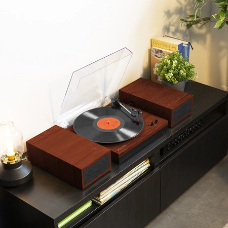 Gramofon RP165C Fenton głośniki BT brązowy