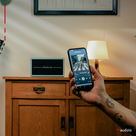 Radio retro DAB FM BT Tune60 Audizio niebieskie