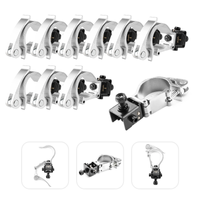 Zestaw 10x Półzłącze BC50-50F zacisk szybkozamykający Aluminiowy