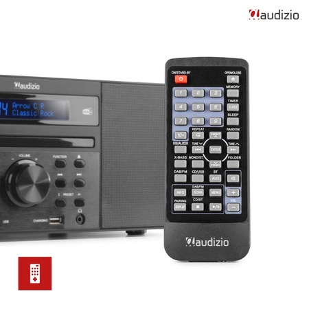 System muzyczny PRATO ALL-IN-ONE USB CD / DAB+ brązowy Audizio