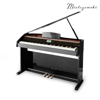 Pianino cyfrowe ważone mechanizm młoteczkowy SONATA czarne połysk