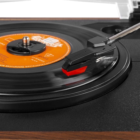 Gramofon RP106W Fenton głośniki USB brązowy