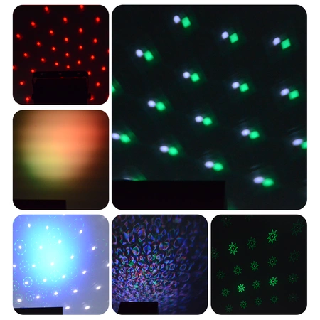 Efekt imprezowy multiefekt 4w 1 LED DMX pilot Firefog