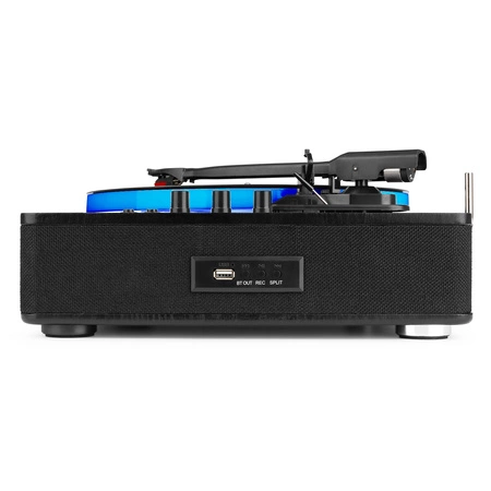 Gramofon RP162LED Fenton wejście/wyjście BT czarny