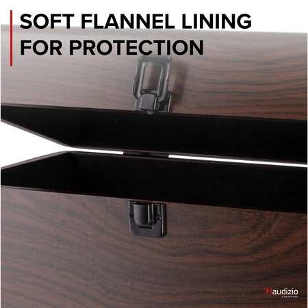 Futerał na płyty winylowe Audizio RC32, drewno