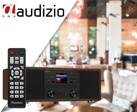 Radioodtwarzacz Avola CD/Bluetooth/DAB+/WIFI brązowo-czarny Audizio