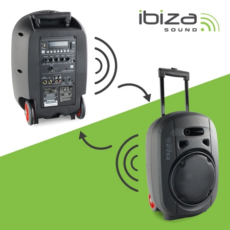 Kolumna mobilna Ibiza PORT8UHF-MKII-TWS