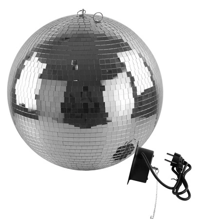 Zestaw: Kula lustrzana 40cm z napędem Firefog + Pinspot LED