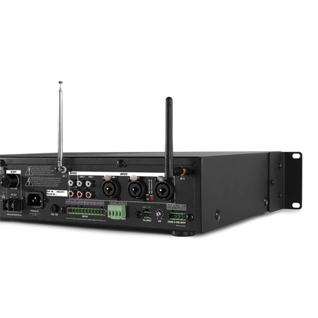 Profesjonalny system głośników sufitowych 8 x 5.25" FCS5 z wzmacniaczem 4 strefowym oraz system mikrofonów bezprzewodowych