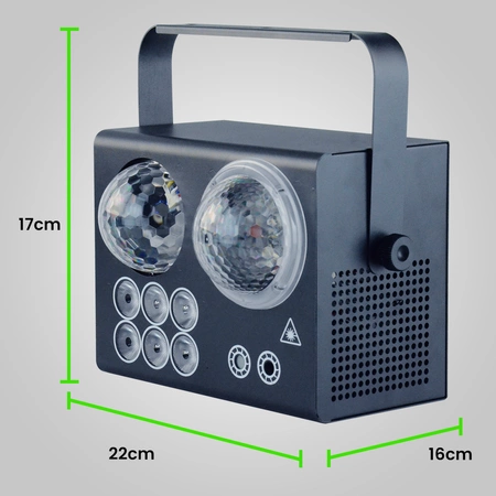 Efekt imprezowy multiefekt 4w 1 LED DMX pilot Firefog