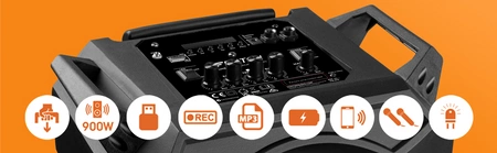 Kolumna mobilna karaoke Fenton LIVE280 BT 900W