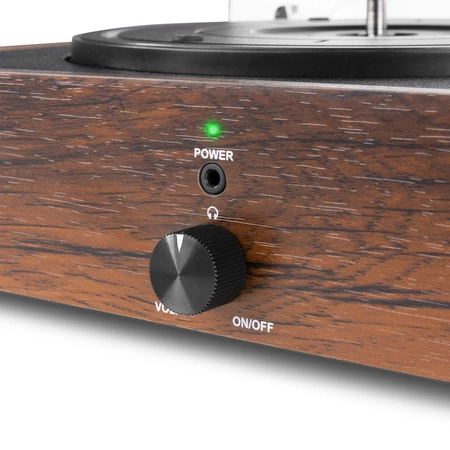 Gramofon RP106W Fenton głośniki USB brązowy