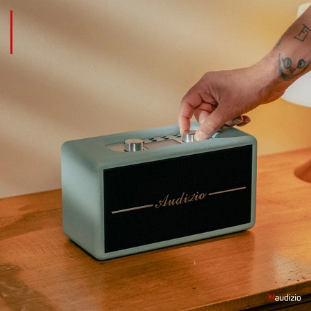 Radio retro DAB FM BT Tune60 Audizio niebieskie