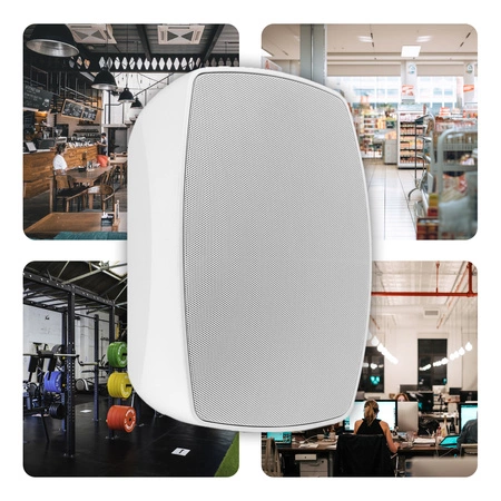 Zestaw kolumn instalacyjnych BHW60WH 6" 120W 100V biały Power Dynamics