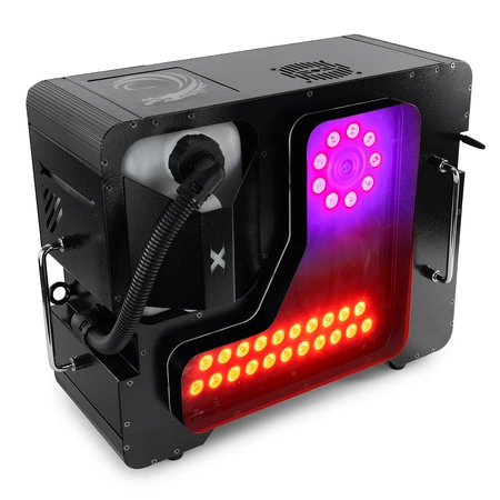 Zestaw: Wytwornica dymu pionowego i poziomego ARES 3000LED Firefog+ płyn 5l