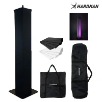 Czarny totem 100-175cm PTS23B z akcesoriami Hardman
