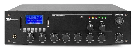 Wzmacniacz 2 strefowy PPA502 100V 50W Power Dynamics