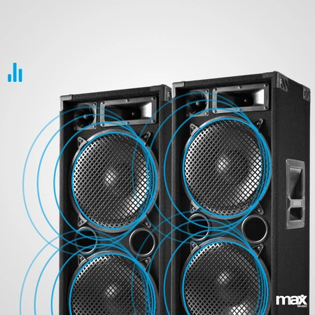 Zestaw: 2x Kolumna pasywna 3-drożna MAX MAX212